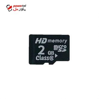 کارت حافظه microSDHC مدل اچ دی کلاس 6 سرعت 45MBps ظرفیت 2 گیگابایت