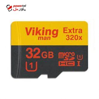 کارت حافظه microSDHC وایکینگ من مدل Extra 320X کلاس 10 استاندارد UHS-I U1 سرعت 48MBps ظرفیت 32 گیگابایت کارت حافظه microSDHC وایکینگ من مدل Extra 320X کلاس 10 استاندارد UHS-I U1 سرعت 48MBps ظرفیت 32 گیگابایت