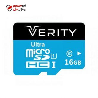 کارت حافظه microSDHC وریتی مدل کلاس 10 استاندارد U1 سرعت 65MBps ظرفیت 16 گیگابایت کارت حافظه microSDHC وریتی مدل کلاس 10 استاندارد U1 سرعت 65MBps ظرفیت 16 گیگابایت
