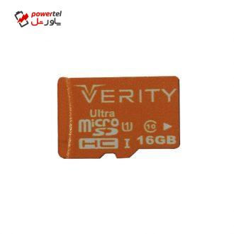 کارت حافظه microSDHC وریتی مدل Ultra کلاس 10 استاندارد UHS-I U1 سرعت 95MBps ظرفیت 16 گیگابایت کارت حافظه microSDHC وریتی مدل Ultra کلاس 10 استاندارد UHS-I U1 سرعت 95MBps ظرفیت 16 گیگابایت