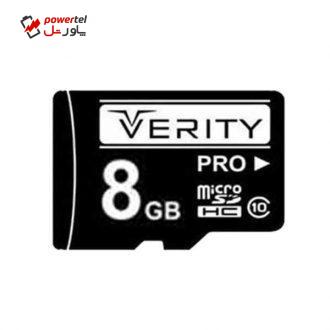 کارت حافظه microSDHC وریتی مدل V30 کلاس 10 استاندارد UHS-I U1 سرعت 30MBps ظرفیت 8 گیگابایت کارت حافظه microSDHC وریتی مدل V30 کلاس 10 استاندارد UHS-I U1 سرعت 30MBps ظرفیت 8 گیگابایت