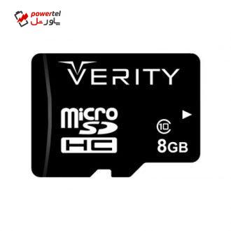 کارت حافظه microSDHC وریتی کلاس 10 مدل ultra همراه با آداپتور SD ظرفیت 8 گیگابایت کارت حافظه microSDHC وریتی کلاس 10 مدل ultra همراه با آداپتور SD ظرفیت 8 گیگابایت