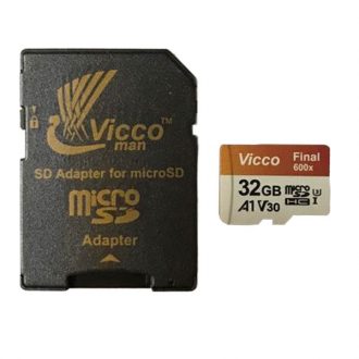 کارت حافظه microSDHC ویکومن مدل 600X کلاس 10 استاندارد UHS-I A1 سرعت 90MBps ظرفیت 32 گیگابایت به همراه آداپتور SD کارت حافظه microSDHC ویکومن مدل 600X کلاس 10 استاندارد UHS-I A1 سرعت 90MBps ظرفیت 32 گیگابایت به همراه آداپتور SD