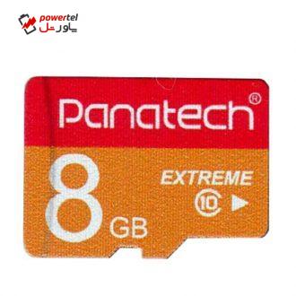 کارت حافظه microSDHC پاناتک کلاس 10 استاندارد UHS-I U1 سرعت 30MBps ظرفیت 8 گیگابایت