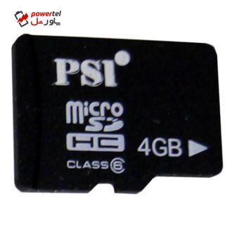 کارت حافظه microSDHC پی اس آی مدل A-01 کلاس 6 استاندارد UHS-I U1 سرعت 30MBps ظرفیت 4 گیگابایت کارت حافظه microSDHC پی اس آی مدل A-01 کلاس 6 استاندارد UHS-I U1 سرعت 30MBps ظرفیت 4 گیگابایت