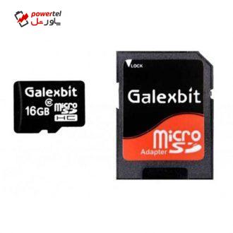 کارت حافظه microSDHC گلکسبیت مدل G16 کلاس 10 استاندارد UHS-I U1 سرعت 50MBps ظرفیت 16 گیگابایت به همراه آداپتور SD کارت حافظه microSDHC گلکسبیت مدل G16 کلاس 10 استاندارد UHS-I U1 سرعت 50MBps ظرفیت 16 گیگابایت به همراه آداپتور SD