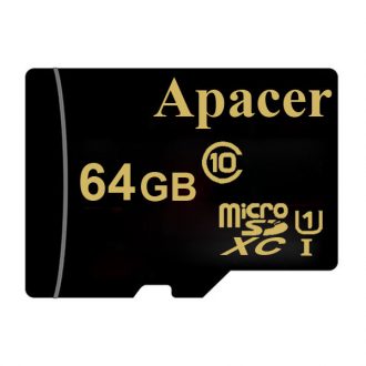 کارت حافظه microSDXC اپیسر مدل AP64GA کلاس 10 استاندارد UHS-I U1 سرعت 45MBps ظرفیت 64 گیگابایت کارت حافظه microSDXC اپیسر مدل AP64GA کلاس 10 استاندارد UHS-I U1 سرعت 45MBps ظرفیت 64 گیگابایت