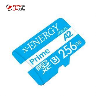 کارت حافظه microSDXC ایکس انرژی مدل Prime کلاس A2 استاندارد UHS-I U3 سرعت 80MBps ظرفیت 256 گیگابایت به همراه آداپتور SD کارت حافظه microSDXC ایکس انرژی مدل Prime کلاس A2 استاندارد UHS-I U3 سرعت 80MBps ظرفیت 256 گیگابایت به همراه آداپتور SD