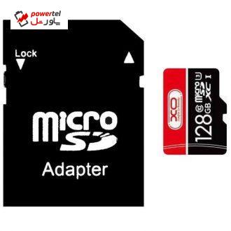 کارت حافظه microSDXC ایکس او مدل SPEED FLASH کلاس 10 استاندارد UHS-I U3 سرعت 90MBps ظرفیت 128 گیگابایت به همراه آداپتور SD کارت حافظه microSDXC ایکس او مدل SPEED FLASH کلاس 10 استاندارد UHS-I U3 سرعت 90MBps ظرفیت 128 گیگابایت به همراه آداپتور SD