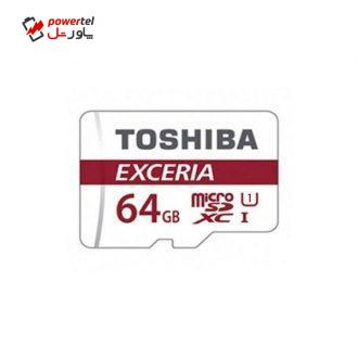 کارت حافظه microSDXC توشیبا مدل EXCERIA M302-EA کلاس 10 استاندارد UHS-I U1 سرعت 90MBps ظرفیت 64 گیگابایت به همراه آداپتور SD کارت حافظه microSDXC توشیبا مدل EXCERIA M302-EA کلاس 10 استاندارد UHS-I U1 سرعت 90MBps ظرفیت 64 گیگابایت به همراه آداپتور SD