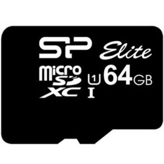 کارت حافظه microSDXC سیلیکون پاور مدل Elite کلاس 10 استاندارد UHS-I U1 سرعت 85MBps ظرفیت 64 گیگابایت کارت حافظه microSDXC سیلیکون پاور مدل Elite کلاس 10 استاندارد UHS-I U1 سرعت 85MBps ظرفیت 64 گیگابایت