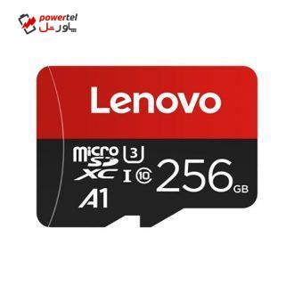 کارت حافظه microSDXC لنوو مدل A1 کلاس 10 استاندارد U3 سرعت 100MBps ظرفیت 256 گیگابایت