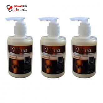 کرم آبرسان تلما مدل Argan حجم 200 میلی لیتر مجموعه 3 عددی