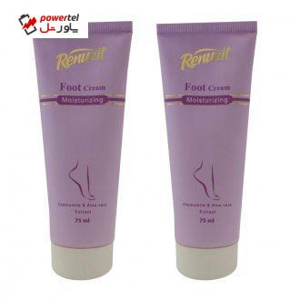 کرم رفع ترک پا رینو زیت مدل آبرسان حجم 75 میلی لیتر مجموعه 2 عددی کرم رفع ترک پا رینو زیت مدل آبرسان حجم 75 میلی لیتر مجموعه 2 عددی