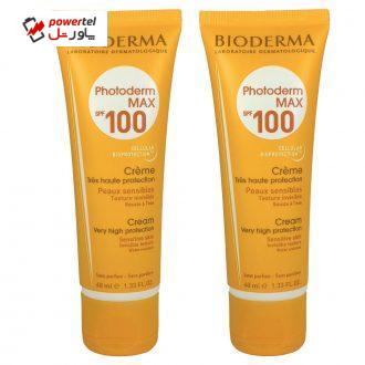 کرم ضد آفتاب بایودرما مدل PHOTODERM حجم 40 میلی لیتر مجموعه 2 عددی