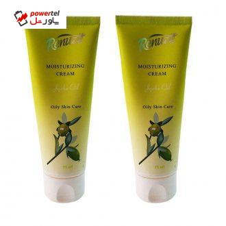 کرم مرطوب کننده رینوزیت مدل jojoba oil حجم 75 میلی لیتر مجموعه 2 عددی کرم مرطوب کننده رینوزیت مدل jojoba oil حجم 75 میلی لیتر مجموعه 2 عددی
