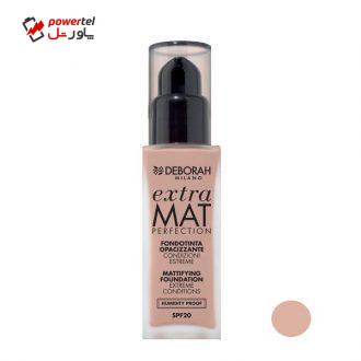کرم پودر دبورا مدل EXTRA MAT PERFECTION شماره 01 حجم 30 میلی لیتر