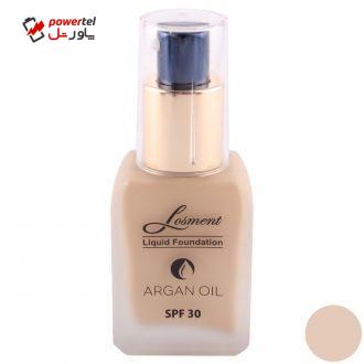 کرم پودر لوسمنت SPF30 حاوی روغن آرگان و آلوئه ورا شماره L204 حجم 36 میلی لیتر