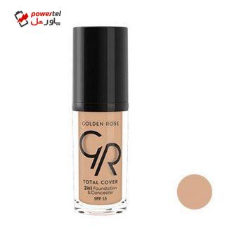 کرم پودر گلدن رز مدل Total cover شماره 15حجم 30 میلی لیتر کرم پودر گلدن رز مدل Total cover شماره 15حجم 30 میلی لیتر