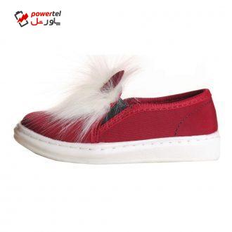 کفش دخترانه طرح خرگوش رنگ زرشکی