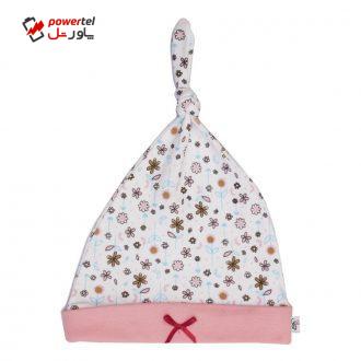 کلاه نوزادی آدمک طرح گل کد 543400