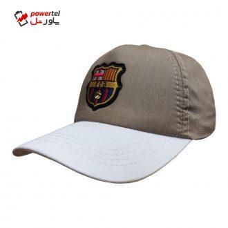 کلاه کپ پسرانه طرح بارسلونا کد 30401 رنگ کرم کلاه کپ پسرانه طرح بارسلونا کد 30401 رنگ کرم