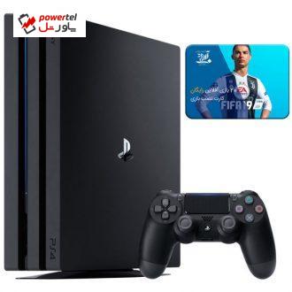 کنسول بازی سونی مدل Playstation 4 Pro کد CUH-7216B Region 2 – ظرفیت 1 ترابایت بهمراه 20 عدد بازی 2019