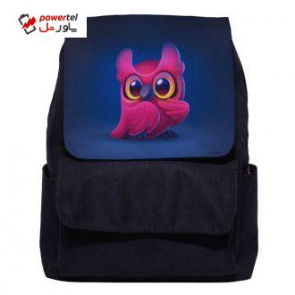 کوله پشتی دخترانه طرح جغد کد 3017