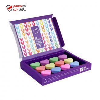 کوکتل پدیکور ژبن پلاس مدل Heart وزن 600 گرم بسته 12 عددی