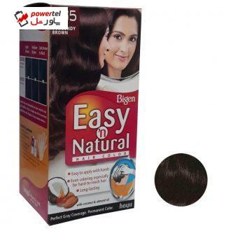 کیت رنگ مو بیگن سری Easy Natural شماره BG5 حجم 75 میلی لیتر رنگ قهوه ای ماهاگونی کیت رنگ مو بیگن سری Easy Natural شماره BG5 حجم 75 میلی لیتر رنگ قهوه ای ماهاگونی