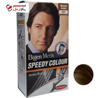 کیت رنگ مو بیگن سری Speedy Colour شماره 105 حجم 40 میلی لیتر رنگ قهواه ای متوسط