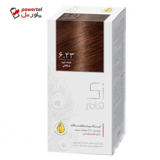 کیت رنگ مو زی فام شماره 6.23 حجم 50 میلی لیتر بلوند تیره شکلاتی کیت رنگ مو زی فام شماره 6.23 حجم 50 میلی لیتر بلوند تیره شکلاتی