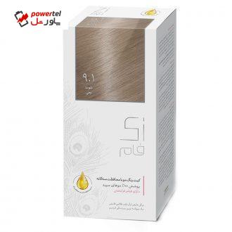 کیت رنگ مو زی فام شماره 9.1 حجم 50 میلی لیتر بلوند یخی کیت رنگ مو زی فام شماره 9.1 حجم 50 میلی لیتر بلوند یخی