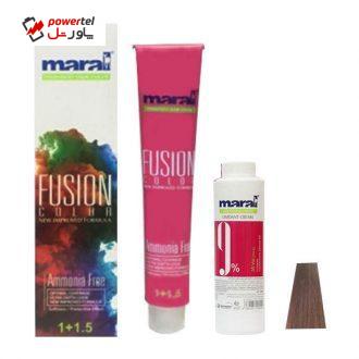 کیت رنگ مو مارال مدل Fusion شماره 5.291 حجم 100 میلی لیتر رنگ دودی بنفش تیره کیت رنگ مو مارال مدل Fusion شماره 5.291 حجم 100 میلی لیتر رنگ دودی بنفش تیره