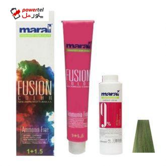 کیت رنگ مو مارال مدل Fusion شماره 6.335 حجم 100 میلی لیتر رنگ زیتونی مغز پسته ای کیت رنگ مو مارال مدل Fusion شماره 6.335 حجم 100 میلی لیتر رنگ زیتونی مغز پسته ای