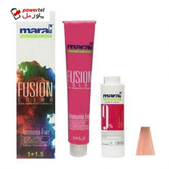 کیت رنگ مو مارال مدل Fusion شماره 8.027 حجم 100 میلی لیتر رنگ فانتزی هلویی کیت رنگ مو مارال مدل Fusion شماره 8.027 حجم 100 میلی لیتر رنگ فانتزی هلویی