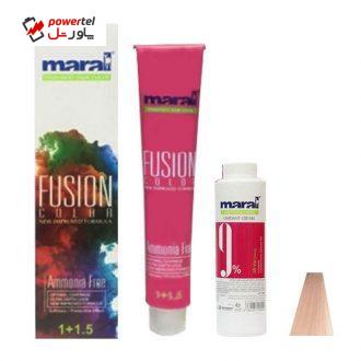 کیت رنگ مو مارال مدل Fusion شماره 9.591 حجم 100 میلی لیتر رنگ رز گلد کیت رنگ مو مارال مدل Fusion شماره 9.591 حجم 100 میلی لیتر رنگ رز گلد