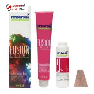 کیت رنگ مو مارال مدل Fusion شماره 9.902 حجم 100 میلی لیتر رنگ قهوه ای کیت رنگ مو مارال مدل Fusion شماره 9.902 حجم 100 میلی لیتر رنگ قهوه ای
