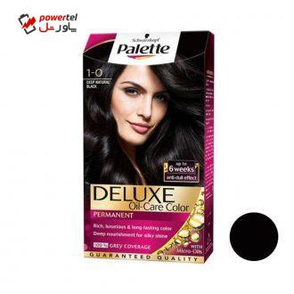 کیت رنگ مو پلت سری DELUXE شماره 0-1 حجم 50 میلی لیتر رنگ مشکی