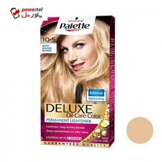 کیت رنگ مو پلت سری DELUXE شماره 5-10 حجم 50 میلی لیتر رنگ بلوند طلایی خیلی روشن