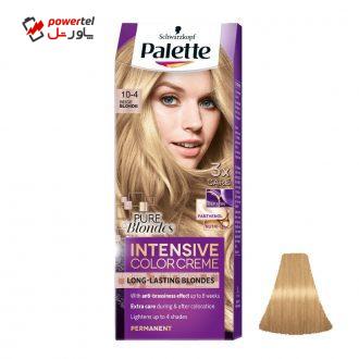 کیت رنگ مو پلت سری Intensive شماره 4-10 حجم 50 میلی لیتر رنگ بلوند بژ