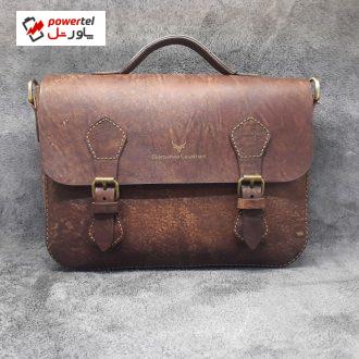 کیف دوشی چرم بارثاوا مدل 1256