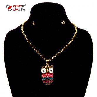 گردنبند دخترانه طرح جغد کد 102 گردنبند دخترانه طرح جغد کد 102