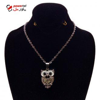 گردنبند دخترانه طرح جغد کد 103