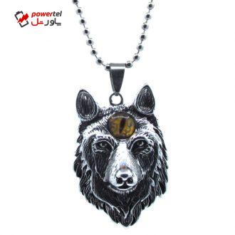 گردنبند طرح چشم گرگ کد STL010