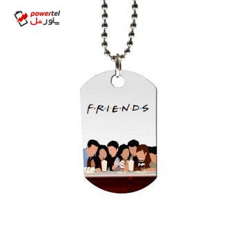 گردنبند طرح Friends کد G-65