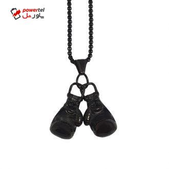 گردنبند لاکی ویش طرح دستکش بوکس کد 2B-01