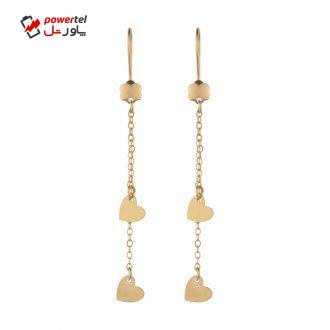 گوشواره طلا 18 عیار زنانه مدیسا مدل E2012
