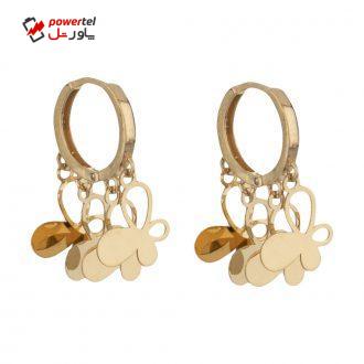 گوشواره طلا 18 عیار زنانه میو گلد مدل GD1027