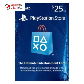 گیفت کارت ۲۵ دلاری پلی استیشن مدل PSN0025